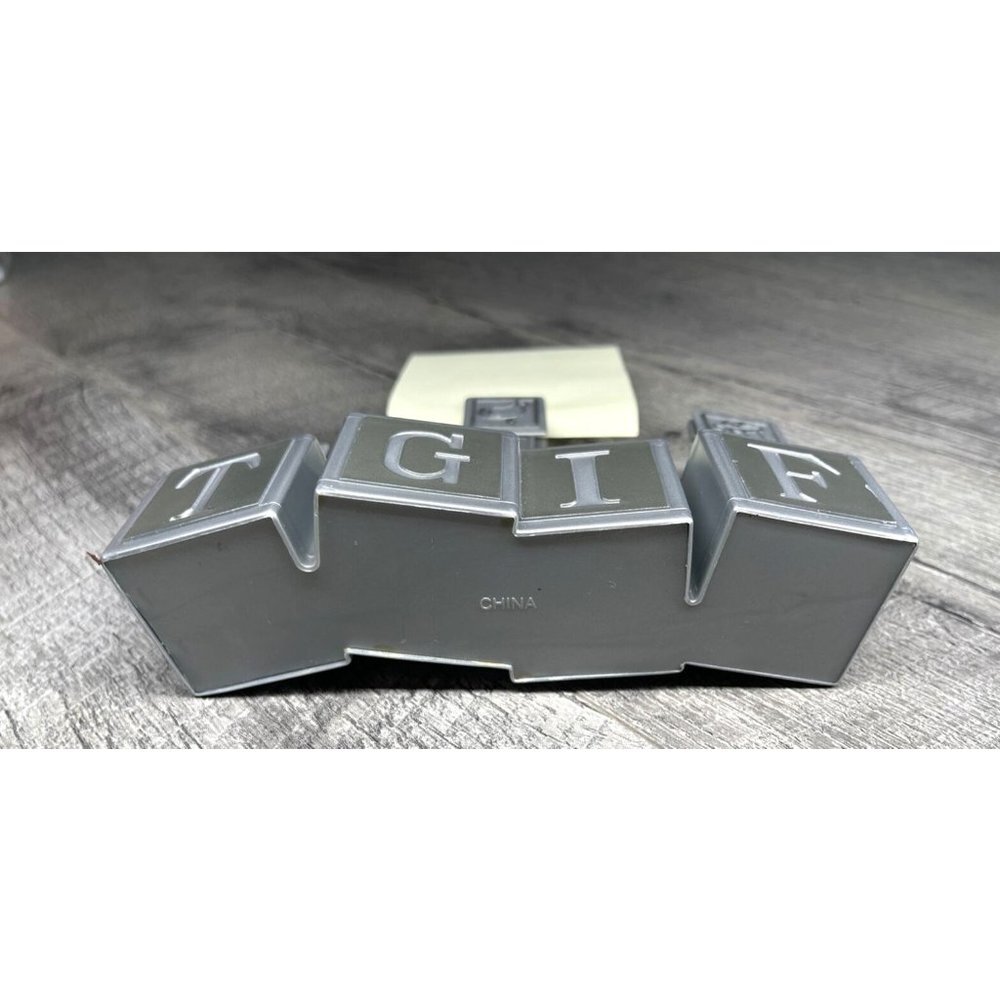 Vintage TGI Fridays Restaurant Block Menu Holder Display Clips Hard Plastic 80s - Picture 7 of 9